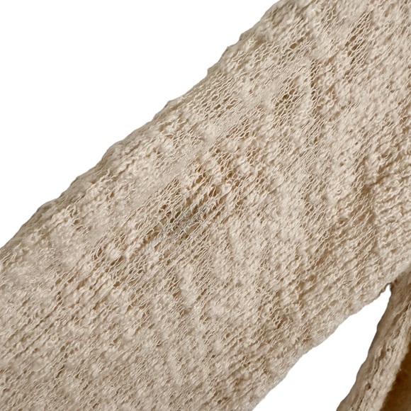 FREE PEOPLE COTTON CREAM LONG OVERSIZED CARDIGAN SZ XS - Picture 8 of 8